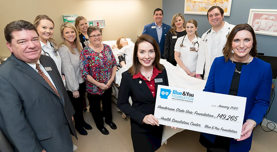 A check was presented Jan. 26 by the Blue & You Foundation.